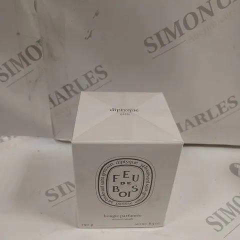 BOXED FEU DE BOIS BOUGIE PARFUMEE SCENTED CANDLE 190G - SEALED