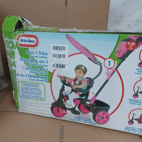 LITTLE TIKES 4-IN-1 DELUXE EDITION TRIKE - NEON PINK