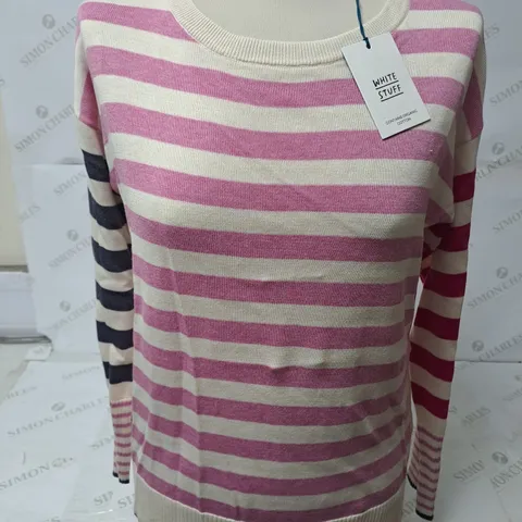WHITE STUFF OLIVE JUMPER IN PINK - UK 10