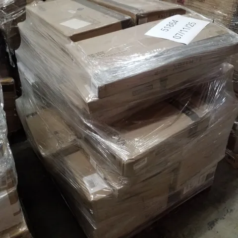 PALLET CONTAINING ASSORTED PRODUCTS INCLUDING COAT RACK, SHOE BENCH, TRASH CAN & OTTOMAN STORAGE CUBES