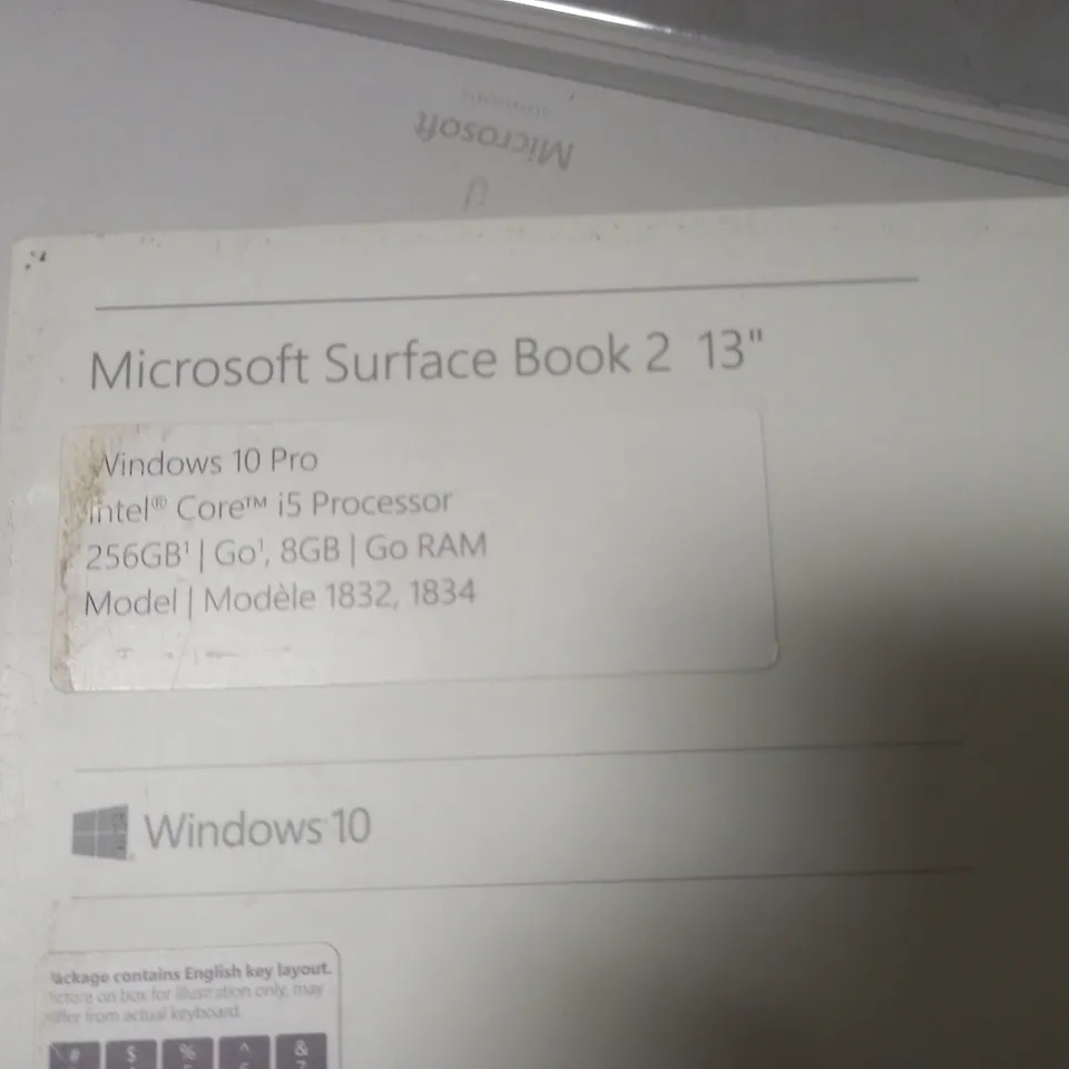 MICROSOFT SURFACE BOOK LAPTOP