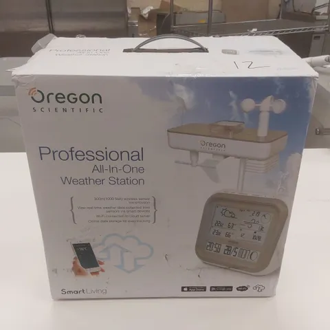 BOXED OREGON SCIENTIFIC PROFESSIONAL ALL-IN-ONE WEATHER STATION