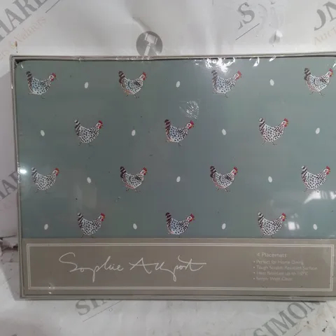 SOPHIE ALLPORT CHICKEN SET OF 4 PLACEMATS