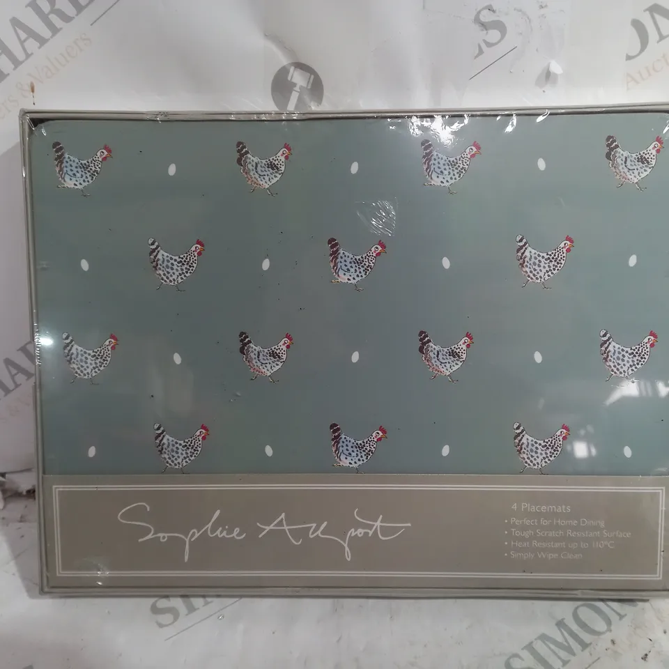 SOPHIE ALLPORT CHICKEN SET OF 4 PLACEMATS