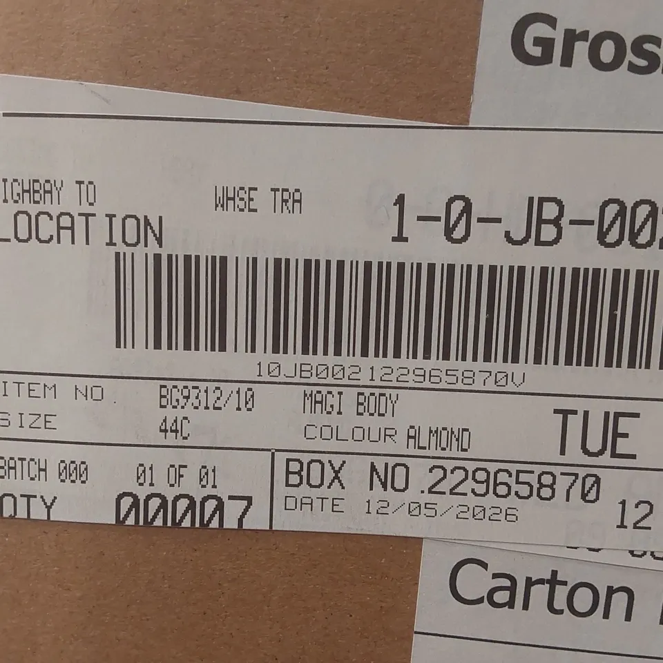 BOX CONTAINING APPROXIMATELY 7x BRAND NEW MAGISCULPT ALMOND BODYSUITS - SIZE 44C