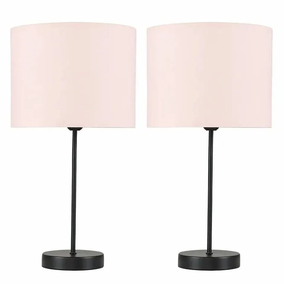 BEKBELE 53CM TABLE LAMP SHADE COLOUR DUSKY PINK