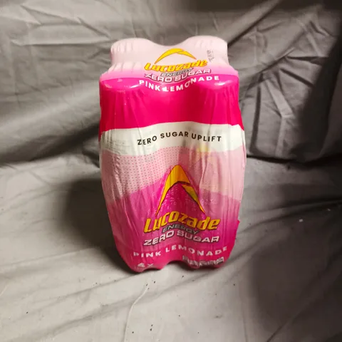 LUCOZADE ENERGY PINK LEMONADE ZERO SUGAR 4-PACK