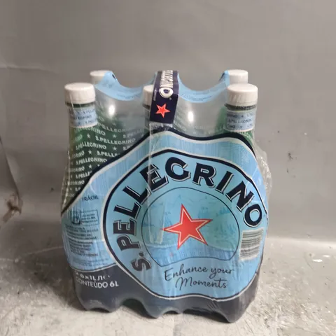 PACK OF 6 SAN PELLEGRINO SPARKLING NATURAL MINERAL WATER - COLLECTION ONLY