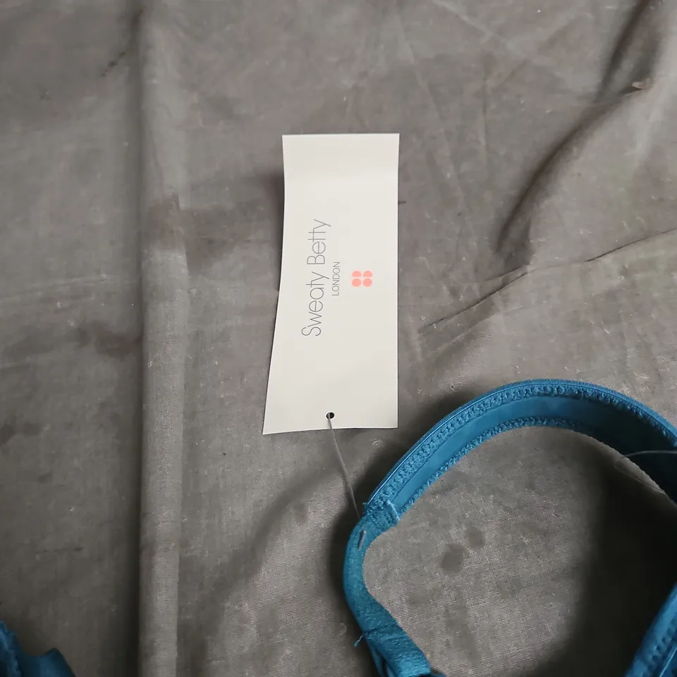 SWEATY BETTY SPORTS BRA – UK 36DD – TEAL