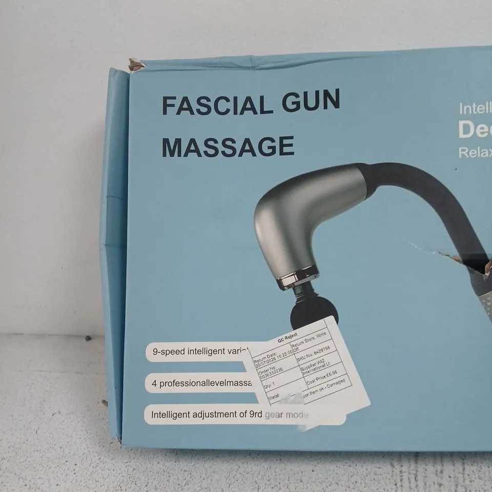 FASCIAL GUN MASSAGE HANDHELD MASSAGER – BOXED