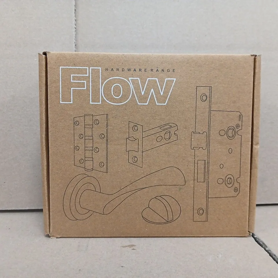 FLOW HARDWARE RANGE HUNTA FLOW LOBO DOOR HANDLE SET