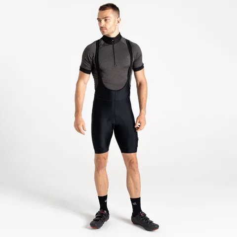 BRAND NEW DARE 2B MEN'S AEP VIRTUOUS BIBBED CYCLING SHORTS IN BLACK SIZE LARGE