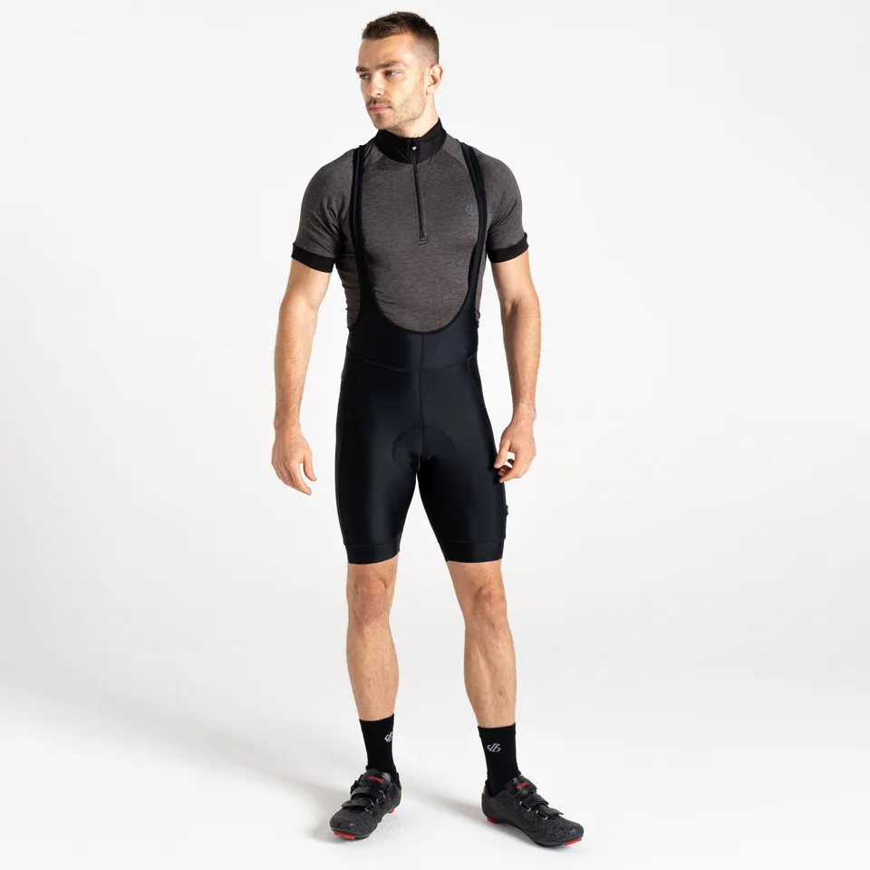 BRAND NEW DARE 2B MEN'S AEP VIRTUOUS BIBBED CYCLING SHORTS IN BLACK SIZE LARGE