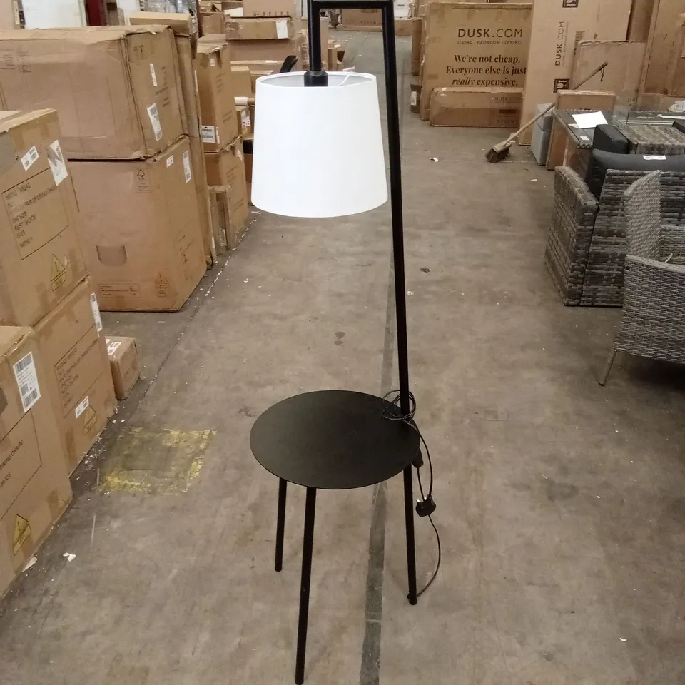 DESIGNER FREESTANDING LAMP SIDE TABLE