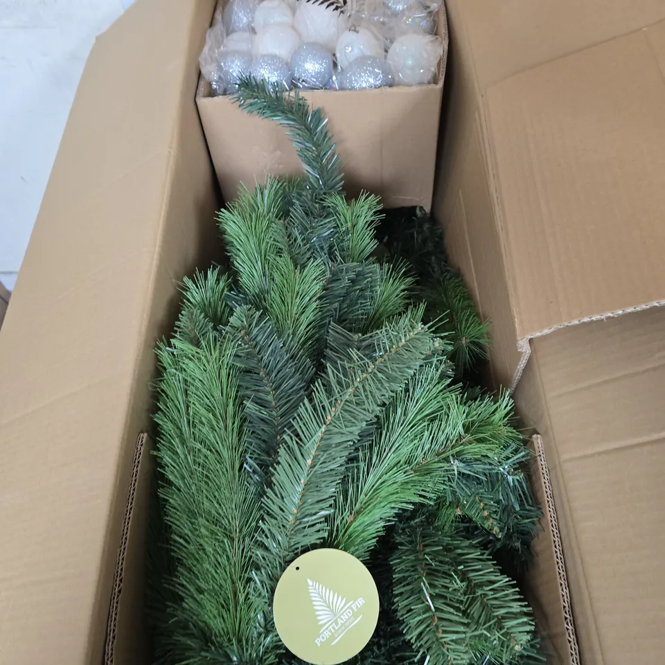PORTLAND FIR ARTIFICIAL CHRISTMAS TREE – BOXED IN ORIGINAL PACKAGING