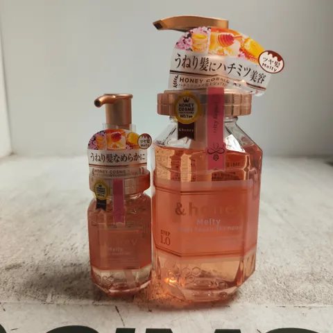 & HONEY MELTY HAIR REPAIR SHAMPOO AND OIL – PINK BOTTLES