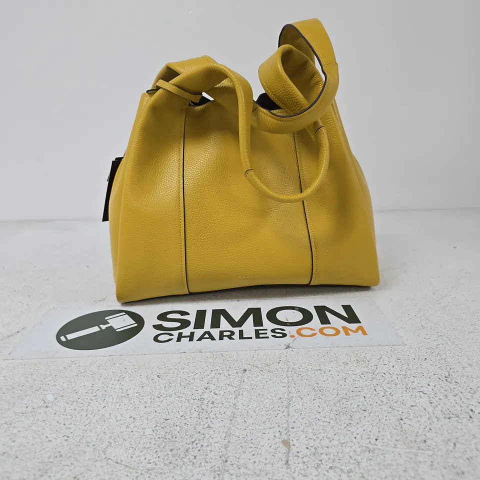 RADLEY LONDON LEATHER TOTE BAG – MUSTARD YELLOW