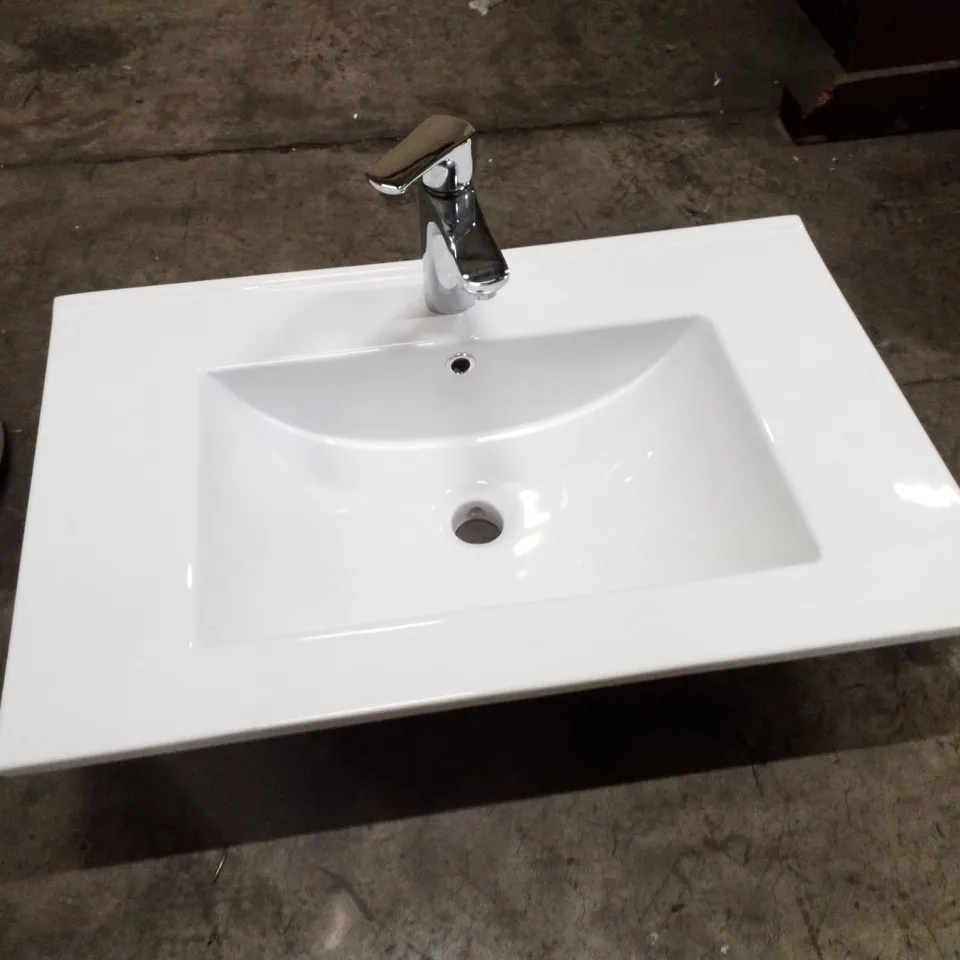 BRAND NEW CERAMIC BASIN WITH FAUCET - 710×460MM