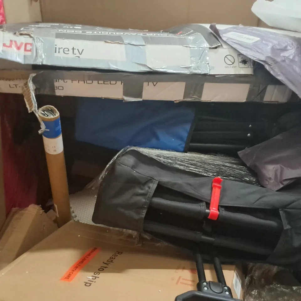 PALLET OF ASSORTED HOUSEHOLD ITEMS TO INCLUDE AIR COOLER, KITCHEN SINK AND SMART TOWER FAN