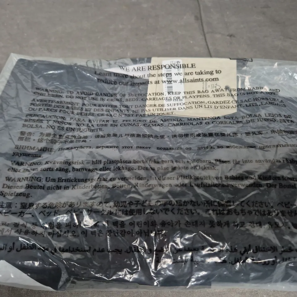 ALLSAINTS ZANDA TEE – BLACK, UK 6 (XS)