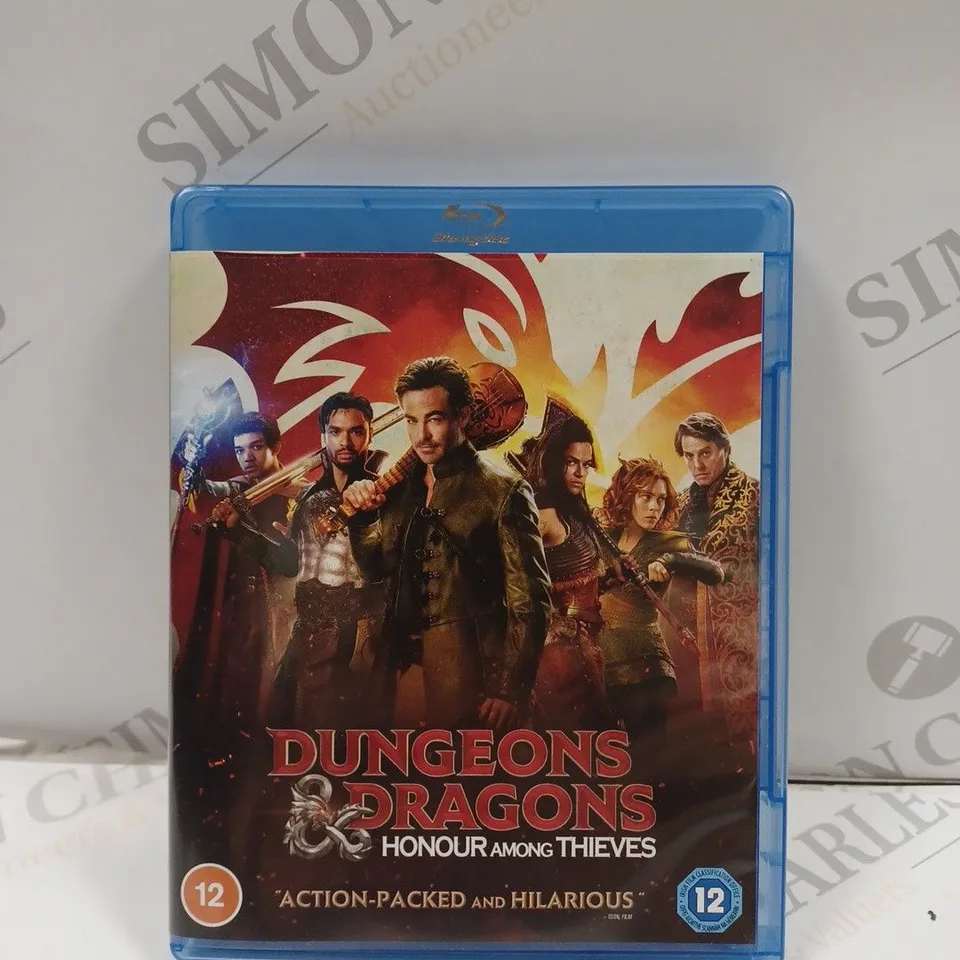 BLU-RAY DUNGEON AND DRAGONS HONOUR AMONG THIEVES DVD. 