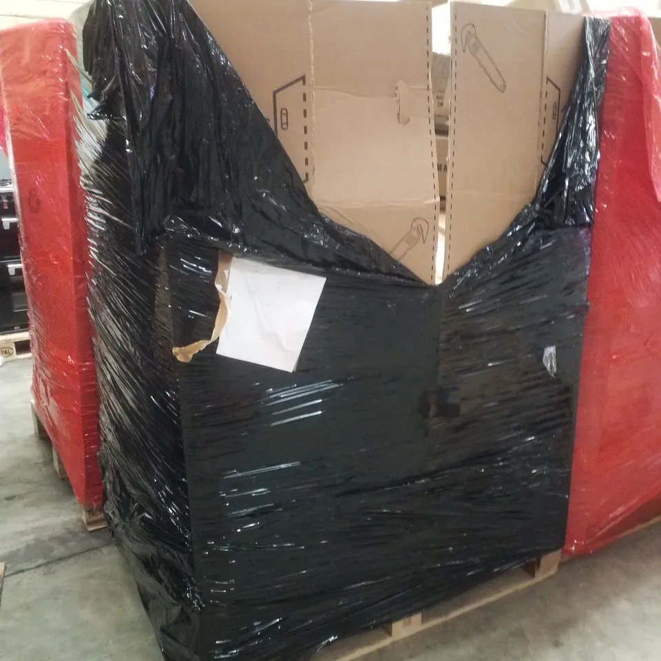 PALLET CONTAINING ASSORTED PRODUCTS INCLUDING VACUUM STAND, CHAIR MAT, BABY BED RAIL, FOOT SPA & SMART CEILING FAN WITH LIGHT