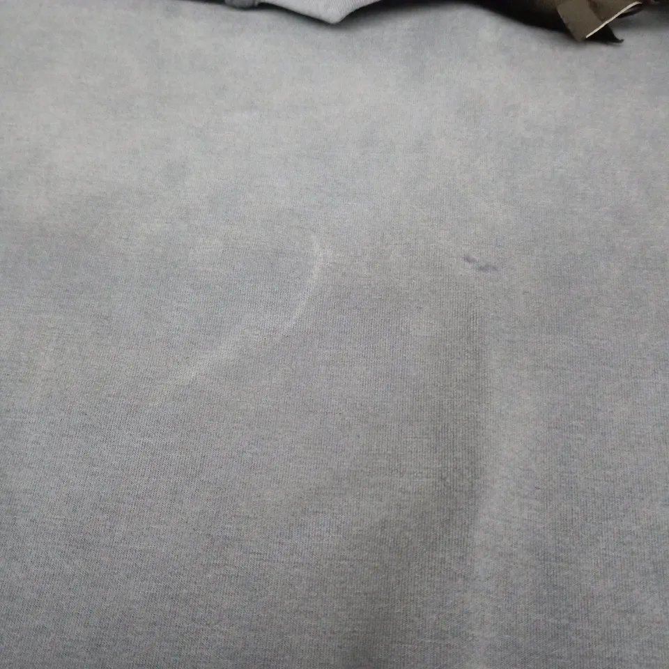 ARMANI EXCHANGE DUSTY BLUE CREWNECK SWEATSHIRT (A|X LOGO) - SIZE S