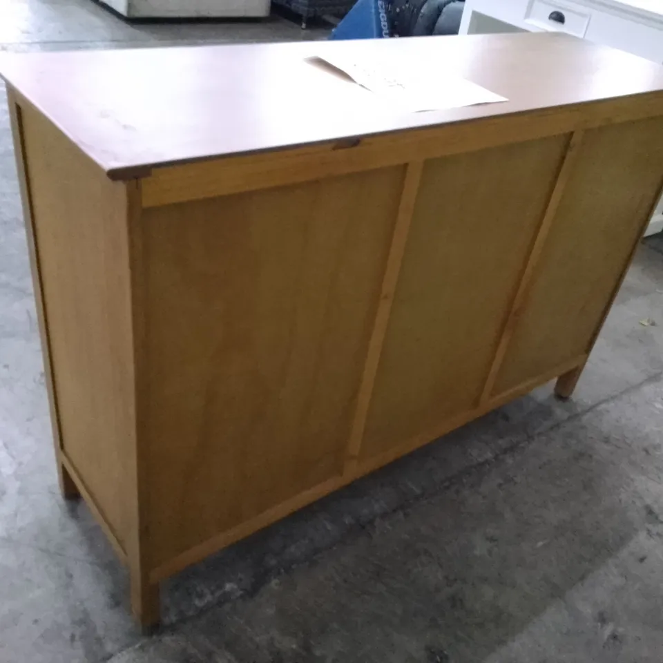 6 DRAWER SIDEBOARD - OAK FINISH