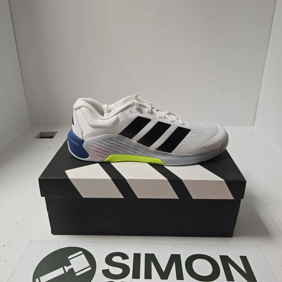 BOXED PAIR OR ADIDAS DROPSET 4 POWER TRAINERS SIZE UK 9.5