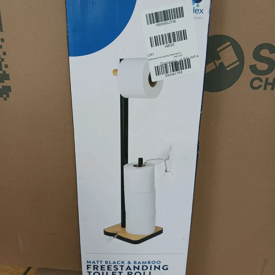 BOXED CROYDEX FREESTANDING TOILET ROLL HOLDER 