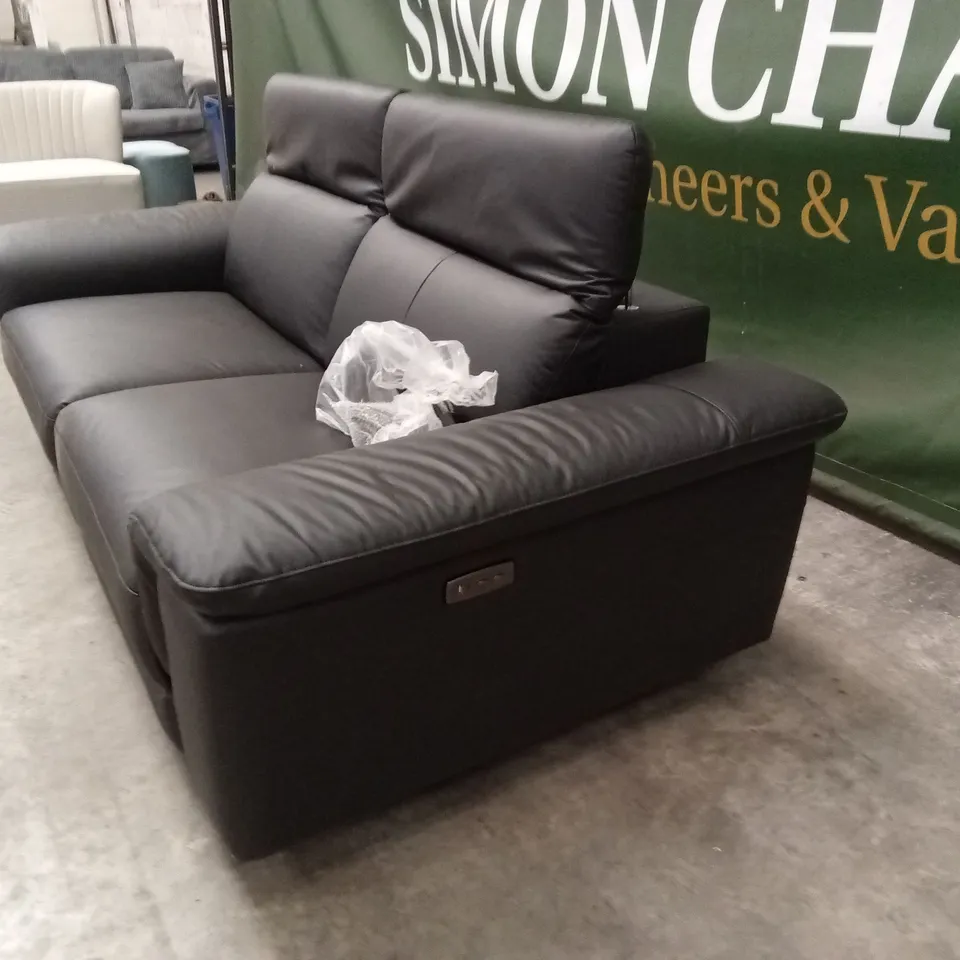 LORENZA 3 SEATER LEATHER/FAUX LEATHER POWER RECLINER RRP £1249