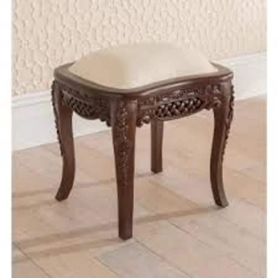 BRAND NEW BOXED HOMESDIRECT365 RAPHAEL ANTIQUE FRENCH STYLE STOOL
