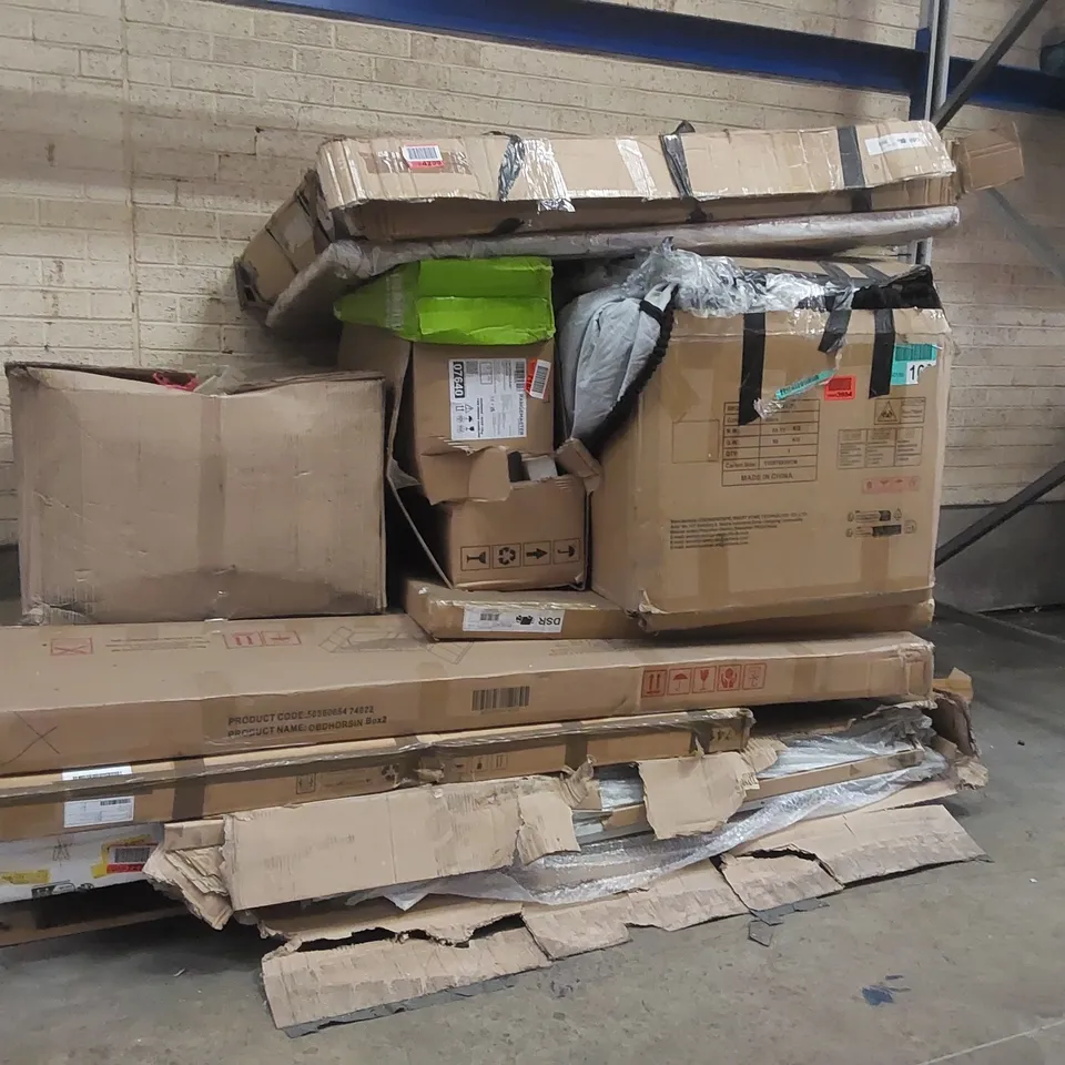 PALLET CONTAINING A LARGE ASSORTMENT OF FURNITURE PARTS ECT