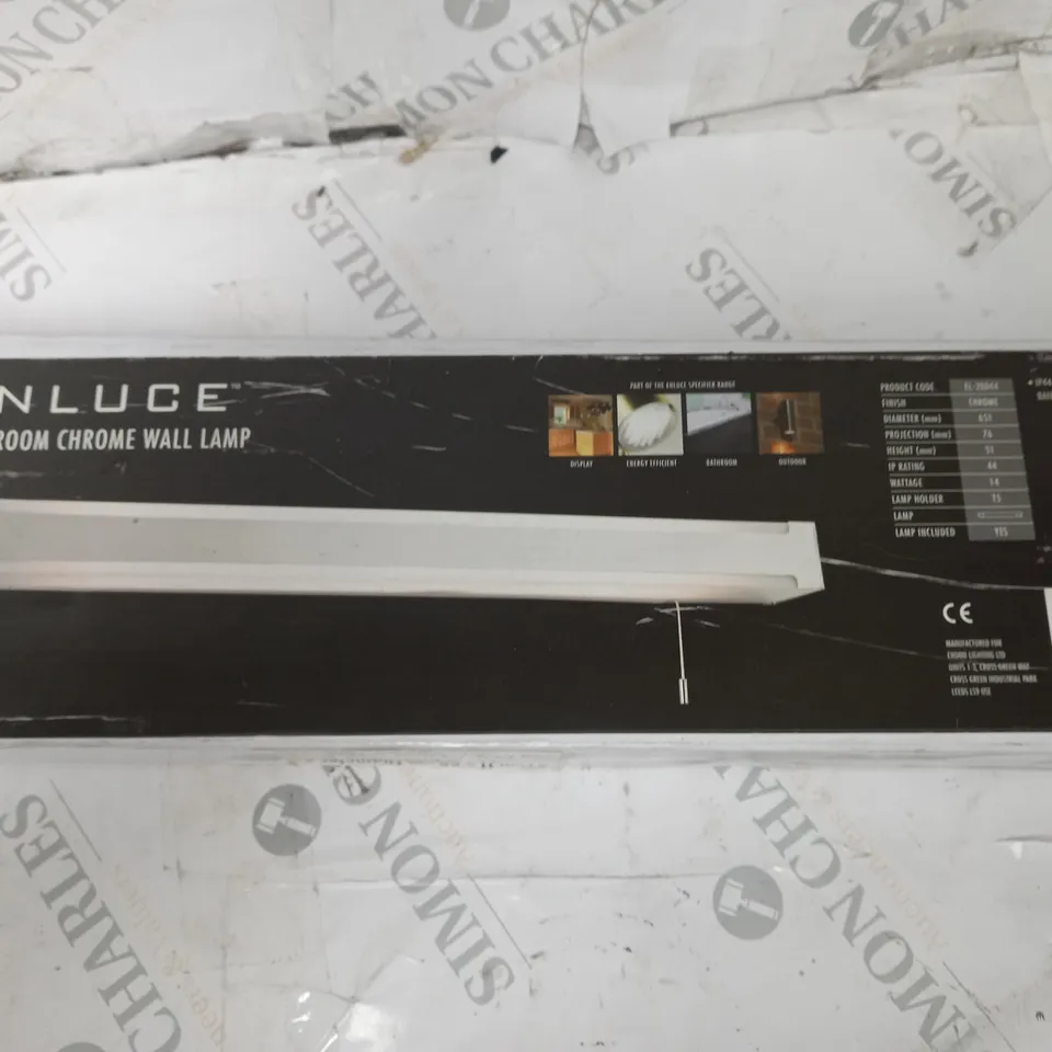 ENDON ENLUCE BATHROOM CHROME WALL LAMP