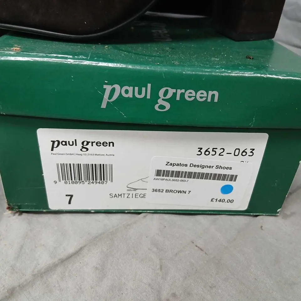 PAUL GREEN BROWN SUEDE PUMPS – UK 7