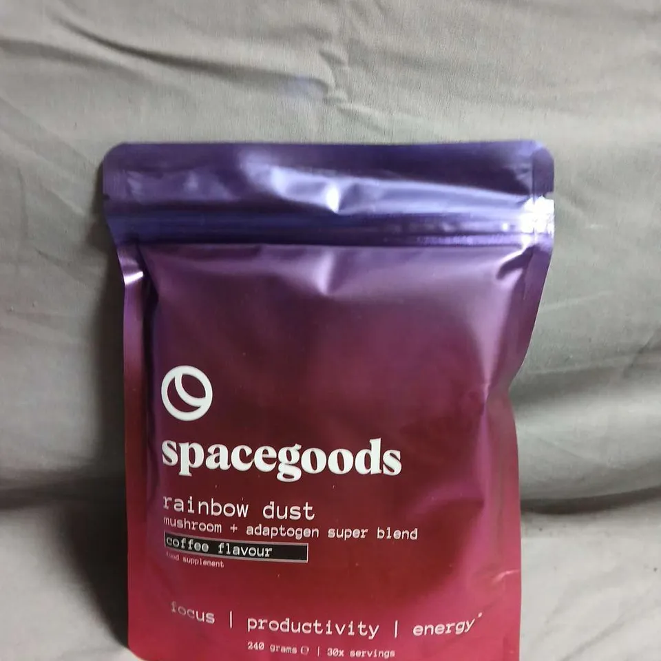 SPACEGOODS RAINBOW DUST MUSHROOM + ADAPTOGEN SUPER BLEND – COFFEE FLAVOUR (340G) - COLLECTION ONLY 