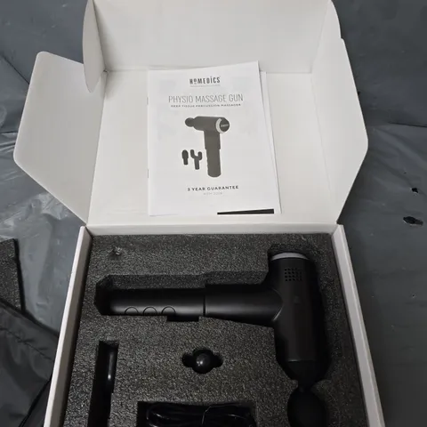 BOXED HOMEDICS PHYSIO MASSAGE GUN DEEP TISSUE MASSAGER