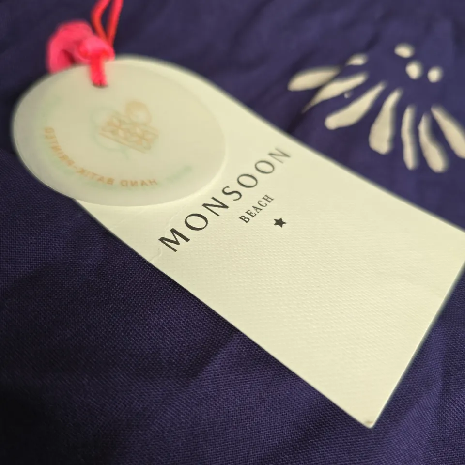 MONSOON BEACH NAVY PRINTED OVERALL – SIZE LARGE