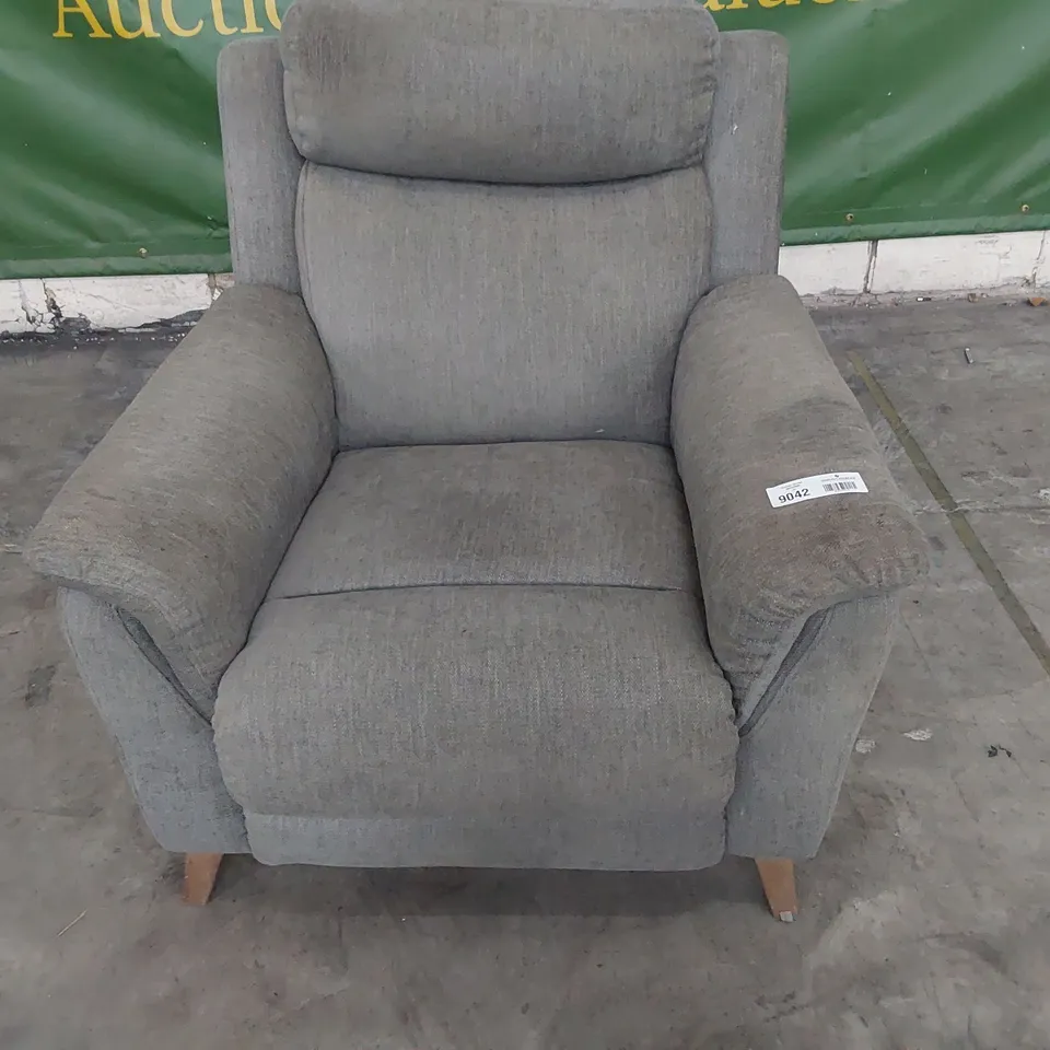 DESIGNER EASY CHAIR GREY FABRIC 
