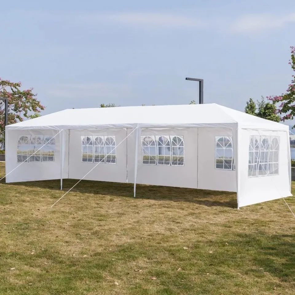 BOXED CHANTILLY 9X3M IRON PARTY TENT