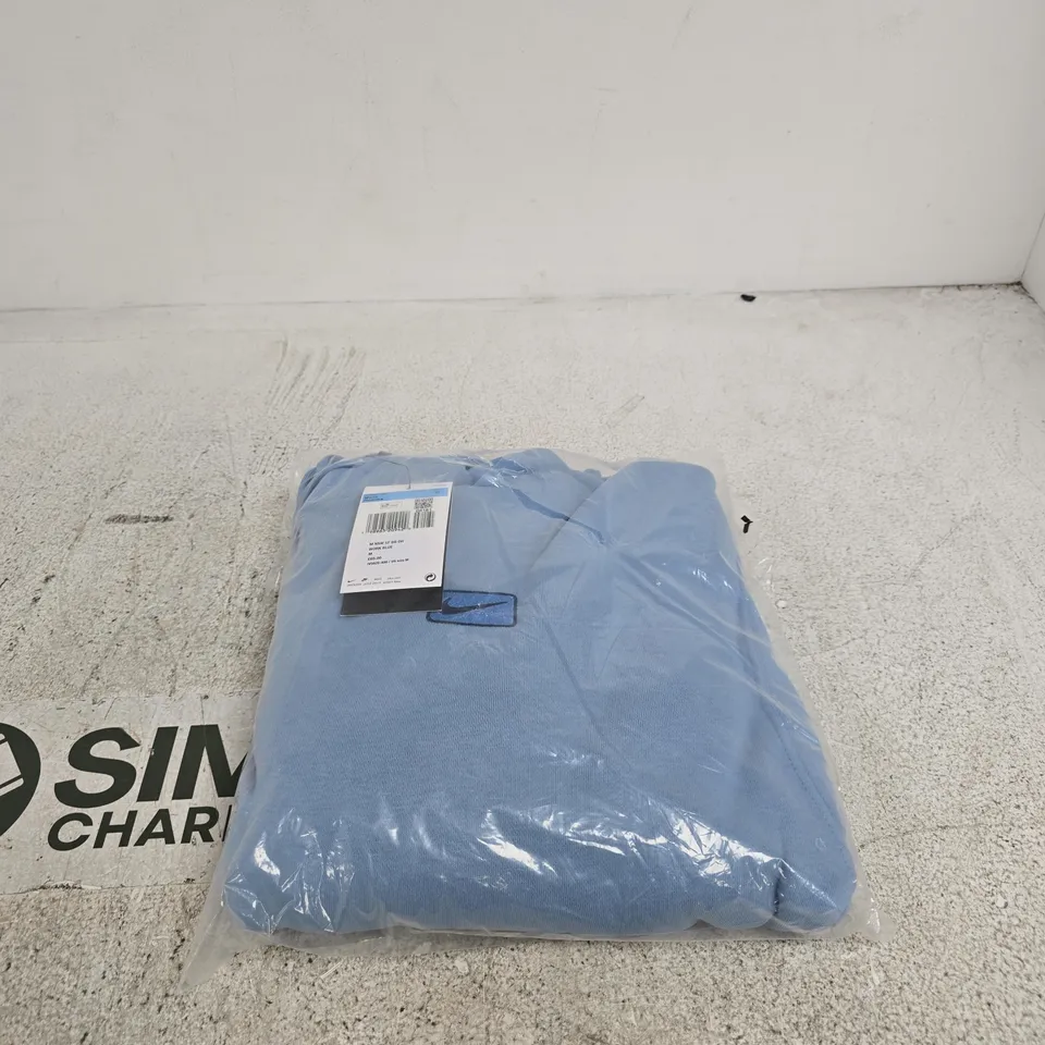 NIKE MENS LIGHT BLUE HOODIE MEDIUM TAGGED