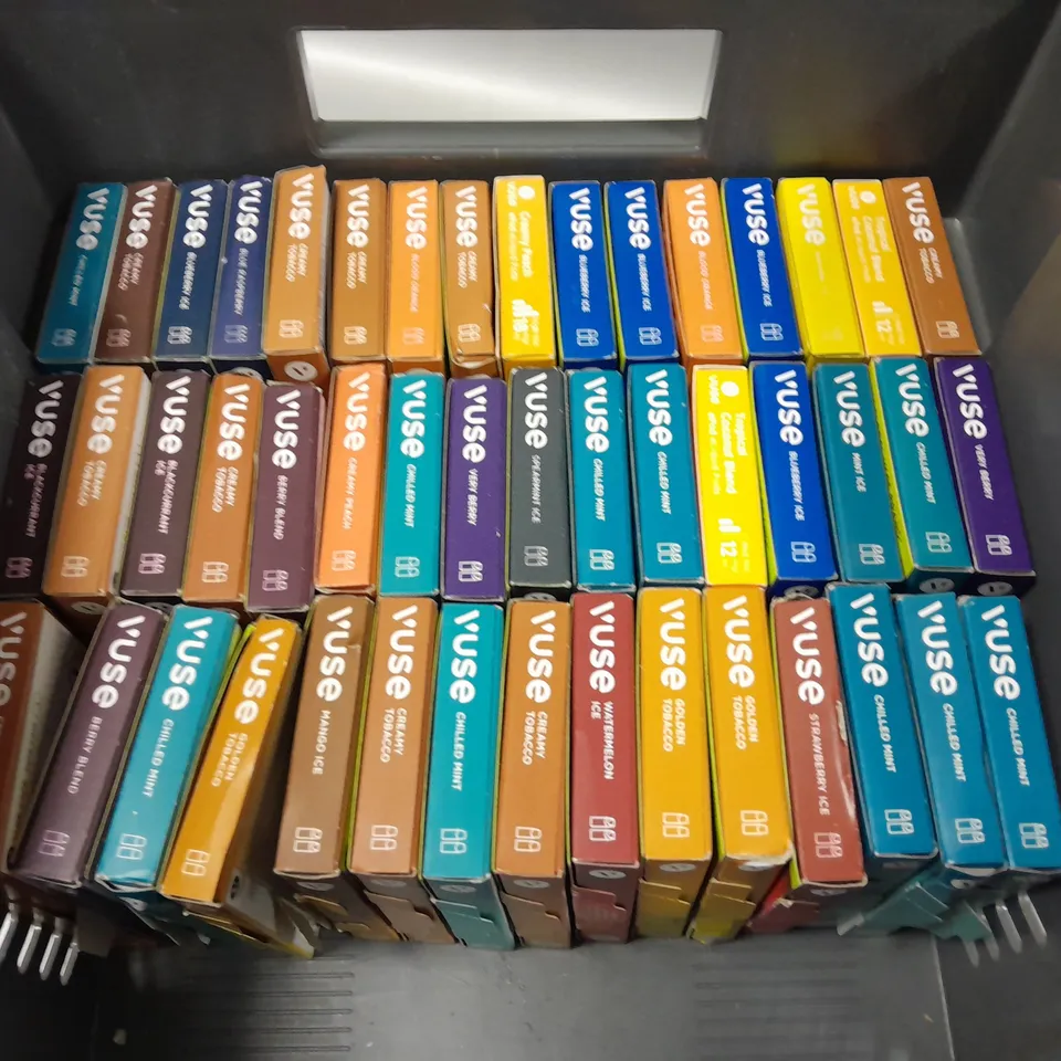 LOT OF APPROXIMATLEY 45 ASSORTED VUSE 2-PACKS OF E-CIG PODS