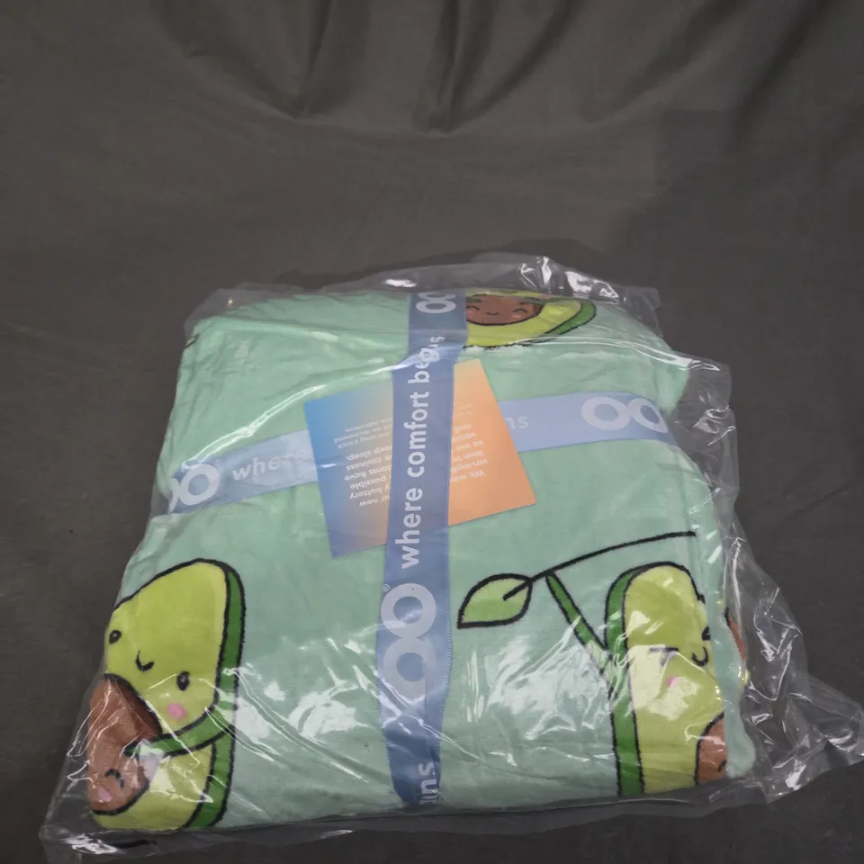 SEALED OODIE OVERSIZED HOODED BLANKET - KIDS - AVOCADO