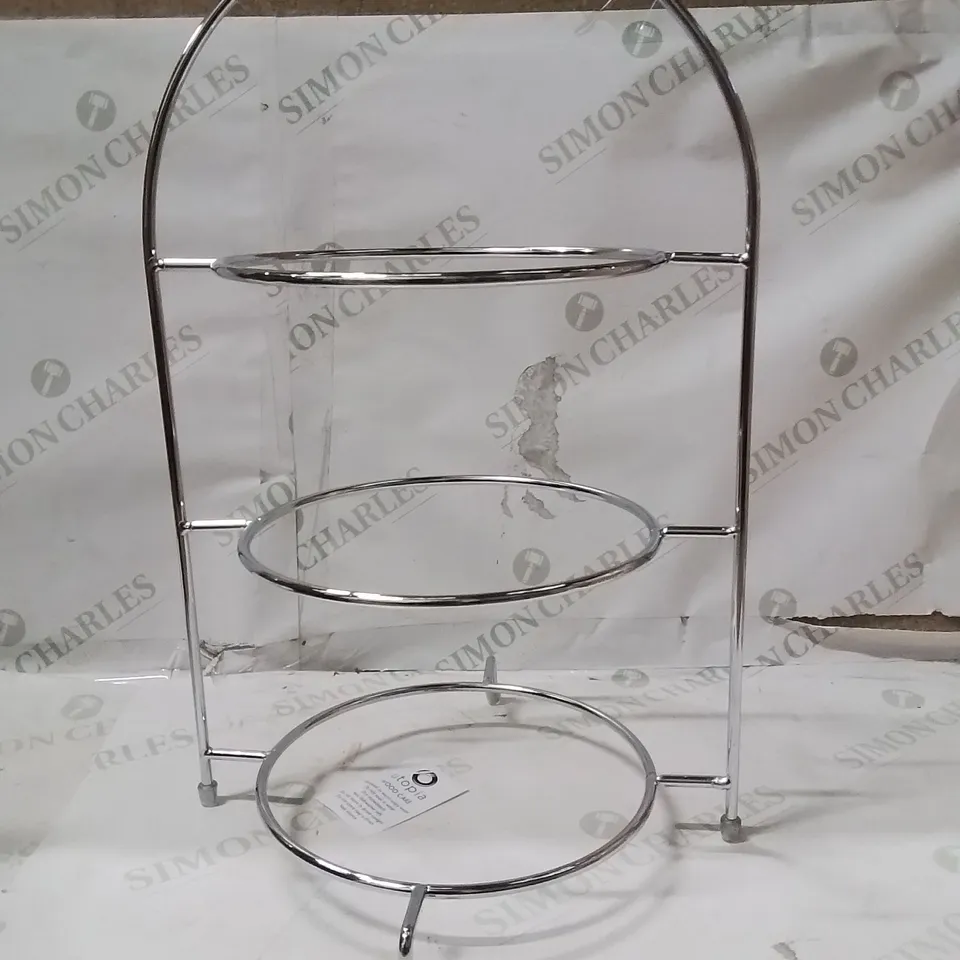 BOXED UTOPIA 3 TIIER CAKE STAND CHROND 