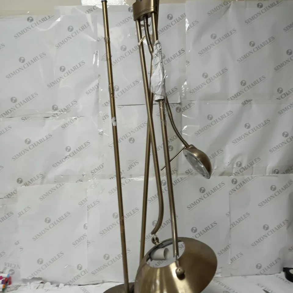 golden standing lamp - collection only 