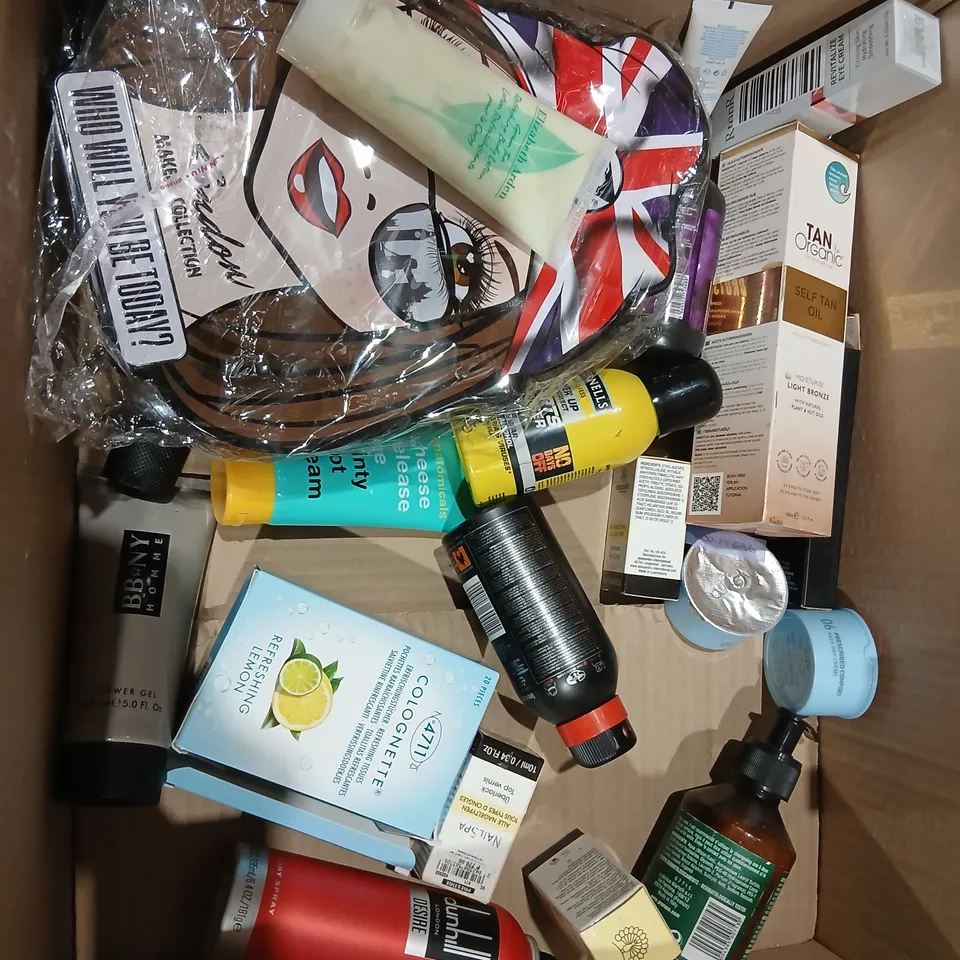 ASSORTED HEALTH & BEAUTY PRODUCTS INCLUDING ADIDAS DEODORANTS, SELF-TAN OIL, HAIR COLOUR AND MAKEUP
