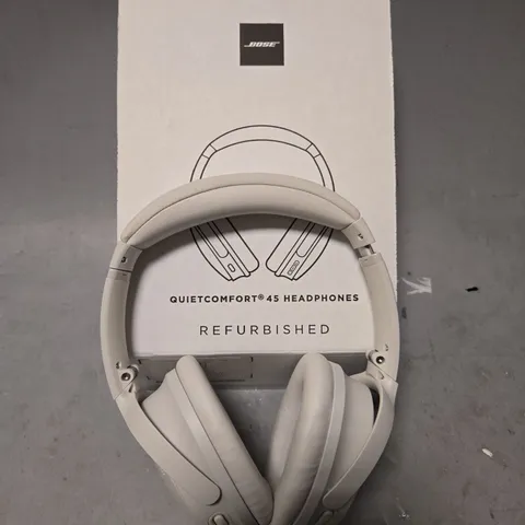 BOXED BOSE QUIETCOMFORT 45 HEADPHONES REFURBISHED
