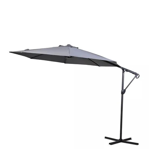 GALLERY DIRECT VAZZANO 3M CANTILEVER PARASOL GREY