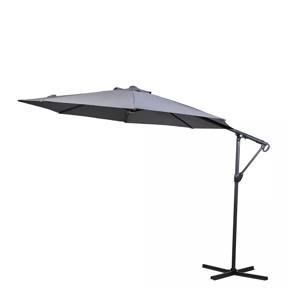GALLERY DIRECT VAZZANO 3M CANTILEVER PARASOL GREY
