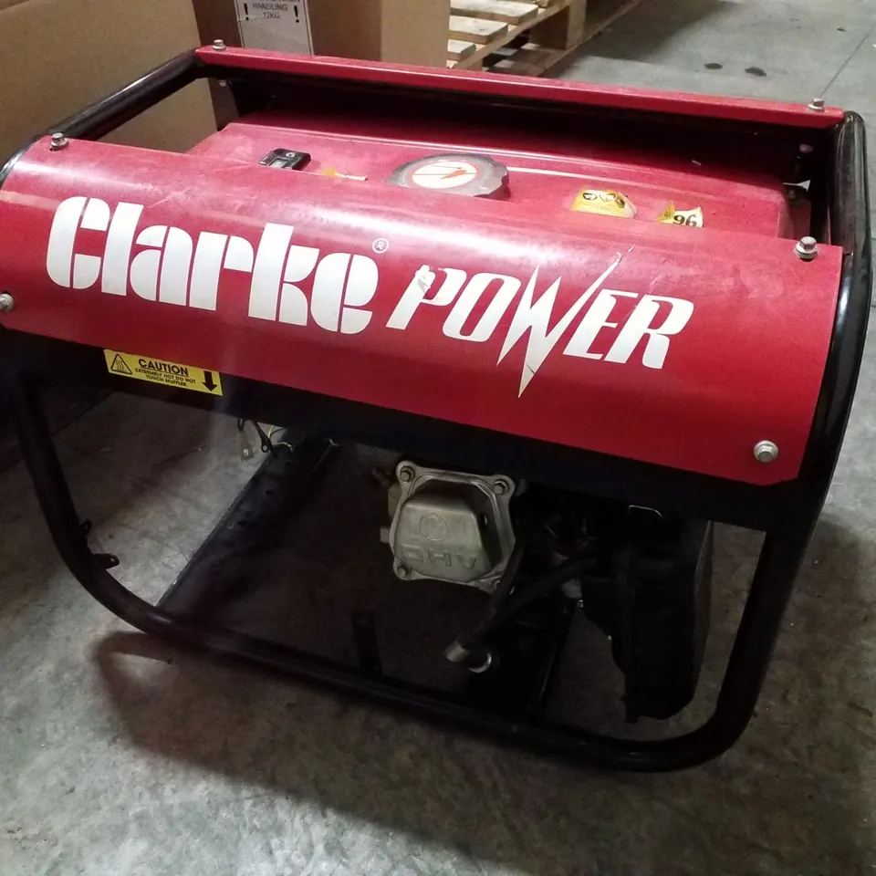 CLARKE PG3800A 3KVA 230V PETROL GENERATOR